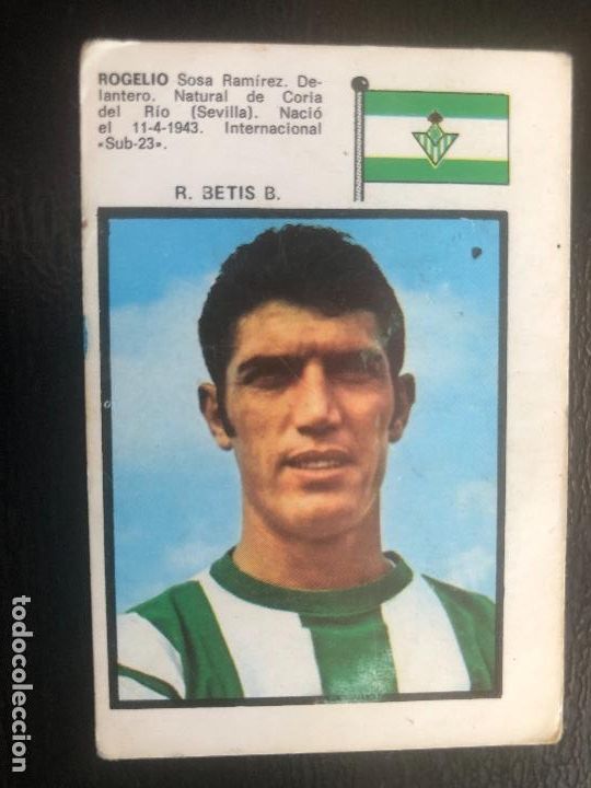 Figurine di Calcio: CROMO FUTBOL NUNCA PEGADO EDITORIAL FHER CAMPEONATO NACIONAL LIGA 71-72 ROGELIO R.BETIS