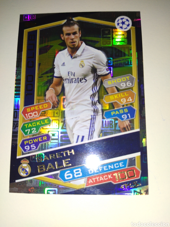 Cromos de f&uacute;tbol: BALE Real Madrid 2016-17 MATCH ATTAX - Foto 2