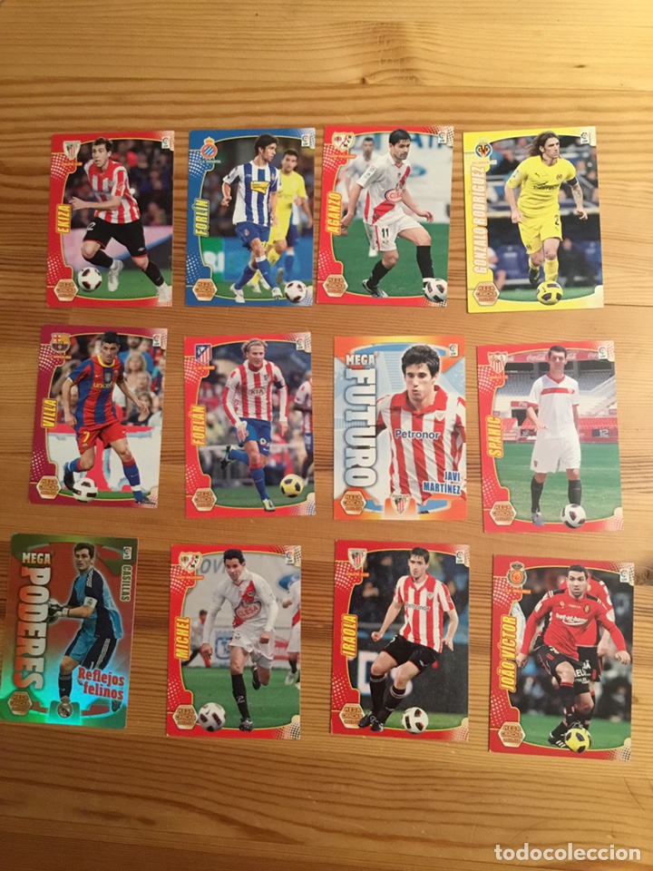 Cromos de F&uacute;tbol: MEGACRACKS 2011 2012 PANINI. 12 CROMOS LIGA F&Uacute;TBOL MEGA CRACKS MGK