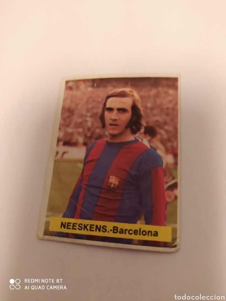 Cromos de F&uacute;tbol: Cromo f&uacute;tbol Johan Neeskens, editado por Fini a&ntilde;o 1975