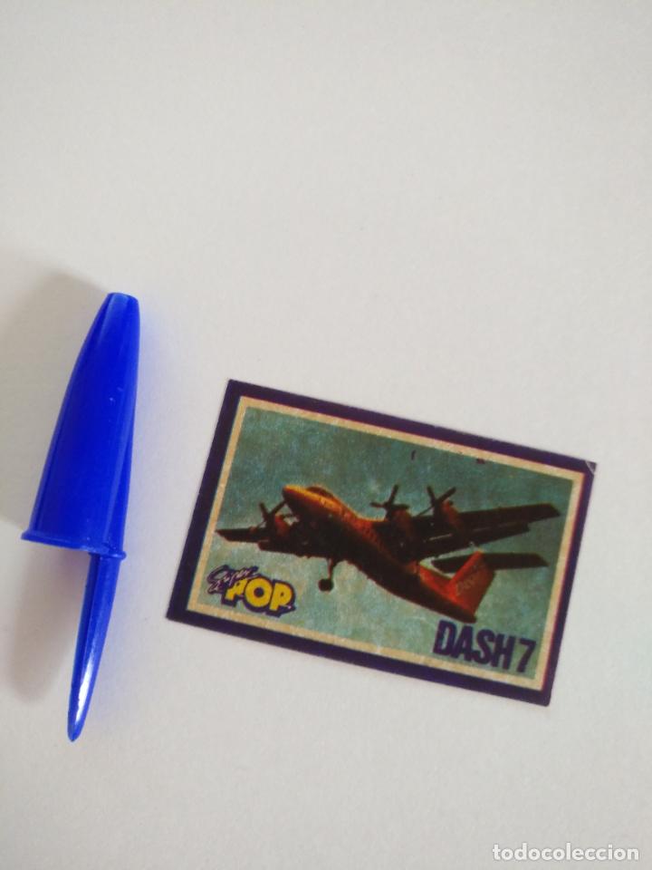 Cromos de F&uacute;tbol: PEGATINA CROMO ADHESIVO SIN TRASERA - SUPER POP - DASH7 AVION AVIONETA