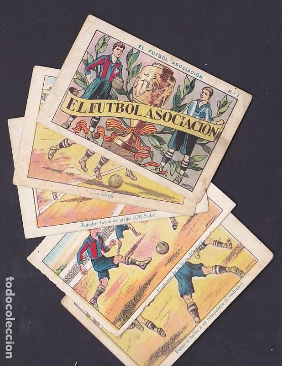 Figurine di Calcio: LOTE DE 7 CROMOS EL FUTBOL ASOCIACION CHOCOLATE AMATLLER