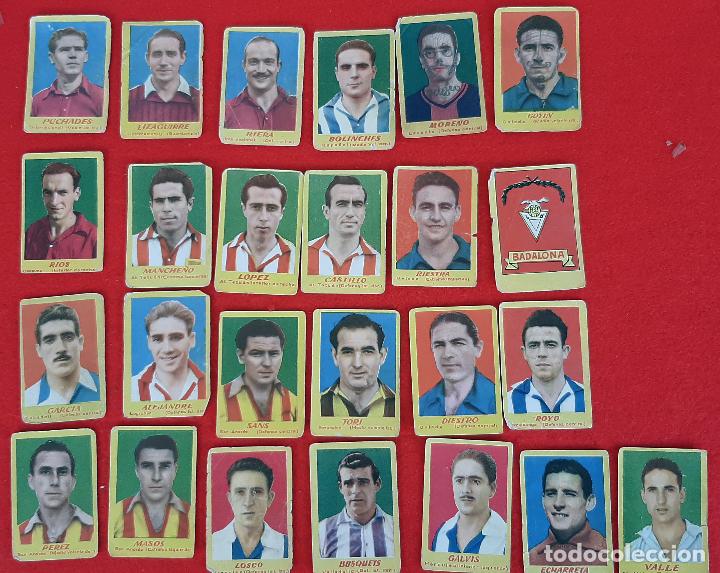 Cartes &agrave; collectionner de Football: LOTE 25 CROMOS FUTBOL VARIOS EQUIPOS E INTERNACIONALES 1950 1951 50 51 BRUGUERA ORIGINALES L8