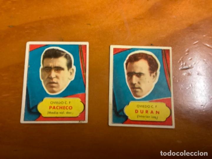 Cromos de F&uacute;tbol: CROMOS ASES DEL FUTBOL BRUGUERA 52/53 PACHECO Y DURAN DEL OVIEDO