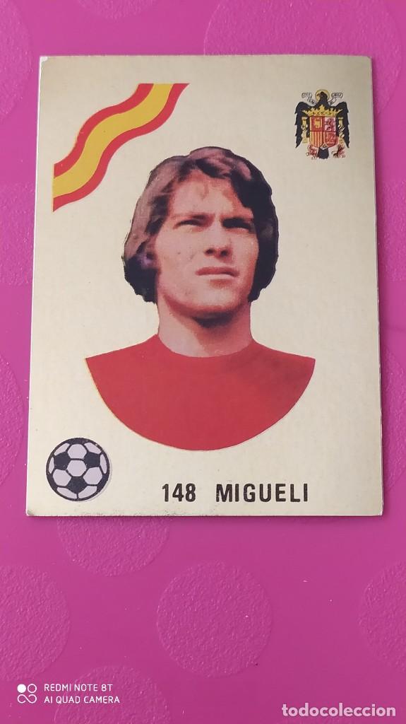 Cromos de Futebol: 148 MIGUELI ADHESIVO ORO SELECCION ESPA&Ntilde;OLA MAGA 78 79 1978 1979 NUEVO