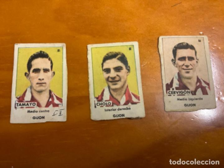 Cromos de f&uacute;tbol: SPORTING GIJON ASES DEL FUTBOL 44/45 BRUGUERA TAMAYO CHOLO CERVIGON