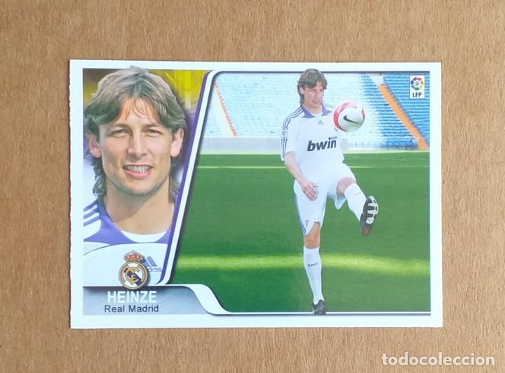 Cromos de f&uacute;tbol: Cromo n&ordm; 371 UH Heinze Real Madrid Ediciones Estadio 2007-2008. Nuevo de sobre.