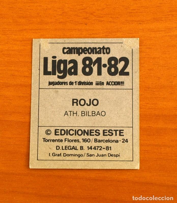Cromos de f&uacute;tbol: Athletic de Bilbao - Rojo - Ediciones Este 1981-1982, 81-82 - Foto 2