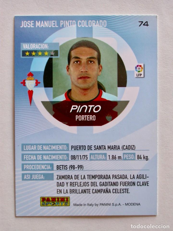 Cromos de f&uacute;tbol: 74 PINTO DEL CELTA DE MEGACRACKS DEL 2006-2007 DE PANINI - Foto 2