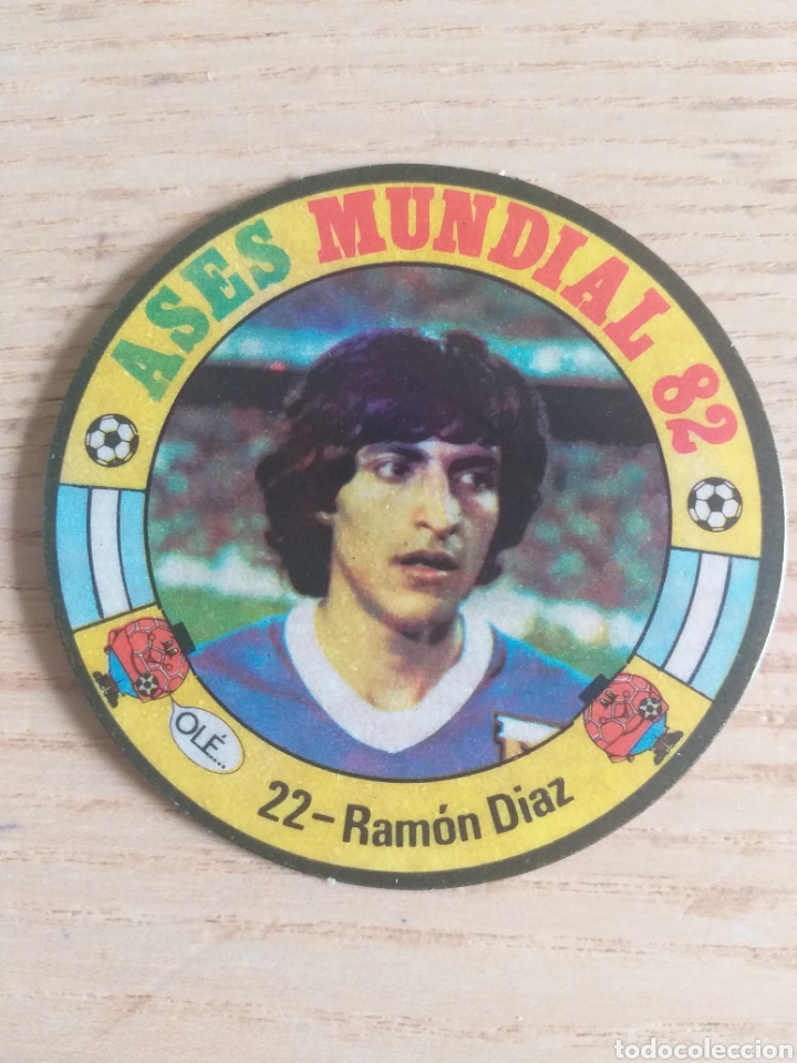 Cromos de f&uacute;tbol: F&Uacute;TBOL CROMO N&ordm; 22 RAM&Oacute;N DIAZ ASES MUNDIAL ESPA&Ntilde;A 82 EDITORIAL REYAUCA 1982 SIN PEGAR