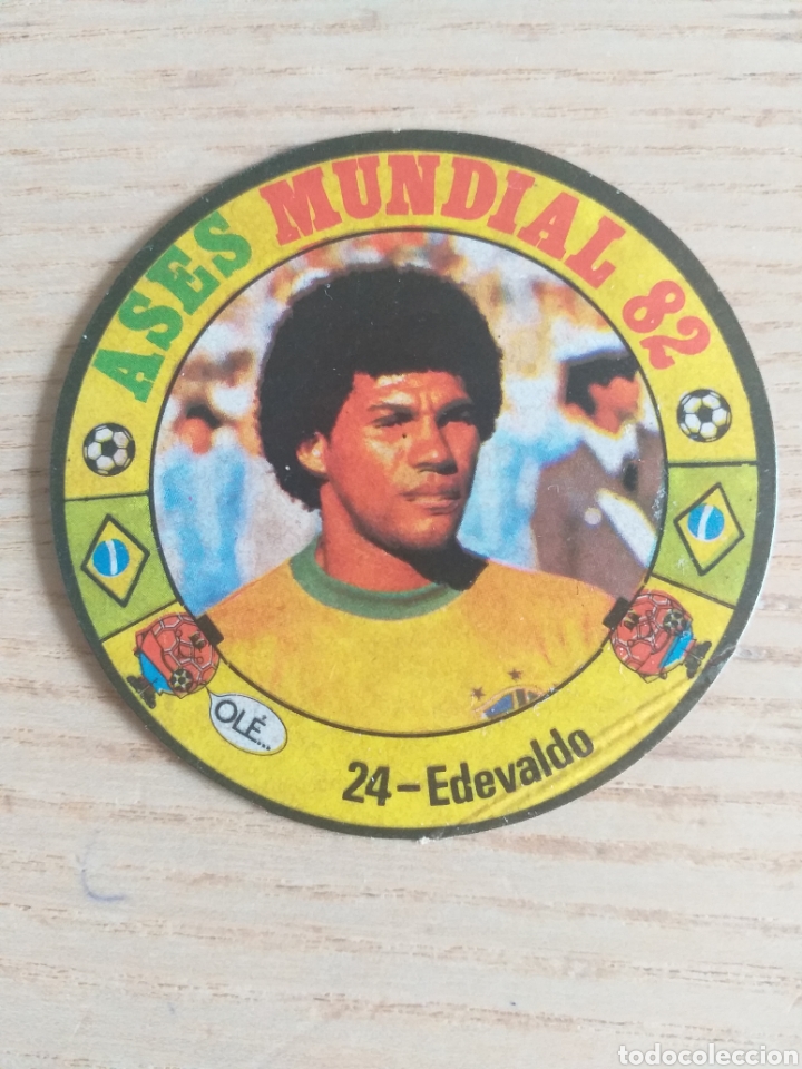 Cromos de f&uacute;tbol: F&Uacute;TBOL CROMO N&ordm; 24 EDEVALDO ASES MUNDIAL ESPA&Ntilde;A 82 EDITORIAL REYAUCA 1982 SIN PEGAR