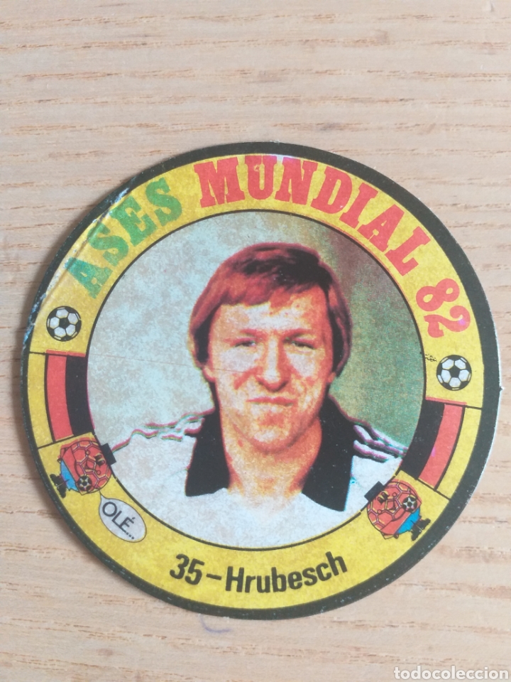 Cromos de f&uacute;tbol: F&Uacute;TBOL CROMO N&ordm; 35 HRUBESCH ASES MUNDIAL ESPA&Ntilde;A 82 EDITORIAL REYAUCA 1982 SIN PEGAR