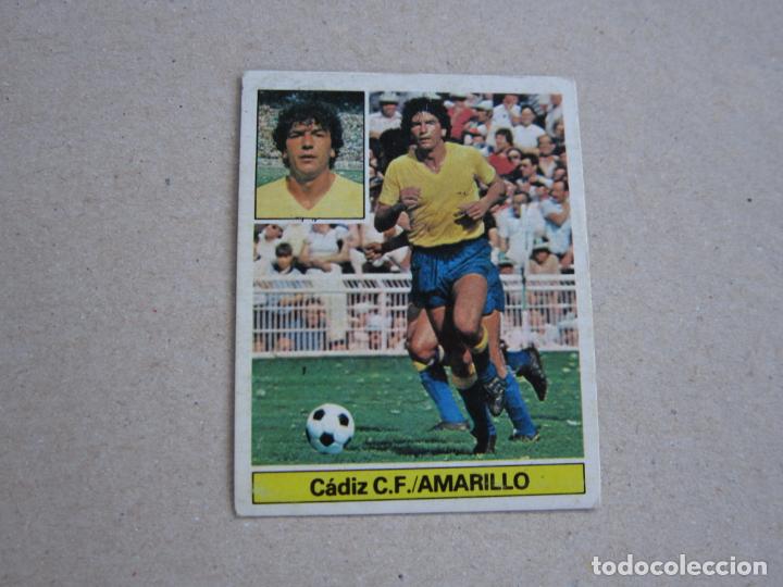 Cromos de f&uacute;tbol: ESTE 81 82 AMARILLO CADIZ M 1981 1982 - Foto 1