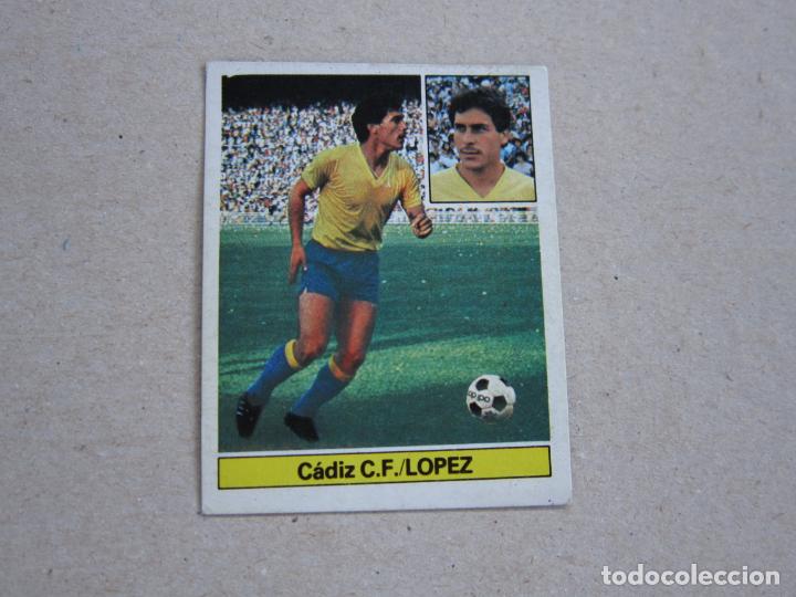 Cromos de f&uacute;tbol: ESTE 81 82 LOPEZ CADIZ M 1981 1982 - Foto 1