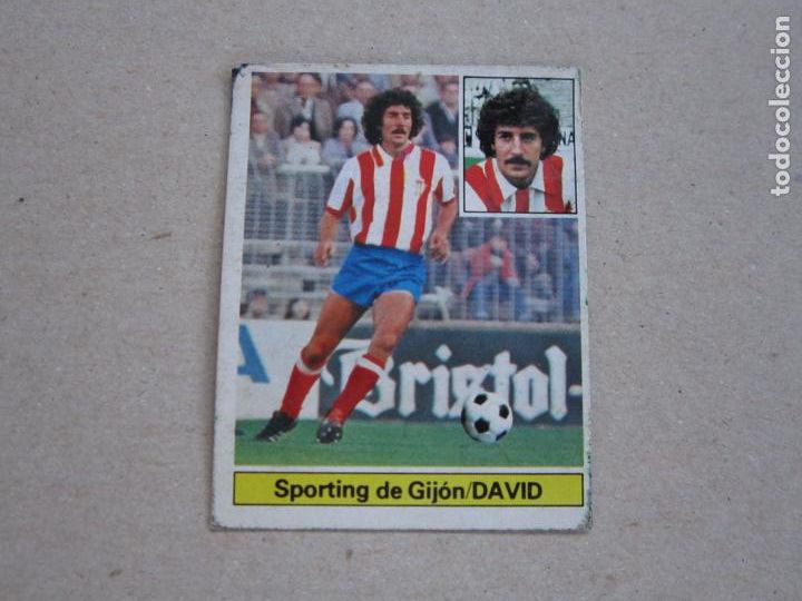 Cromos de f&uacute;tbol: ESTE 81 82 DAVID SPORTING GIJON M 1981 1982 - Foto 1