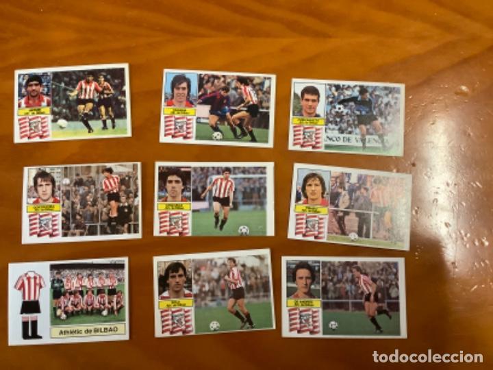 Fu&szlig;ball-Sticker: 9 CROMOS ATHELRTIC BILBAO ESTE 82/83