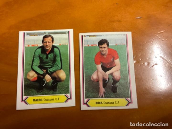 Cromos de f&uacute;tbol: MINA Y MARRO DEL OSASUNA ESTE 80/81 - Foto 1