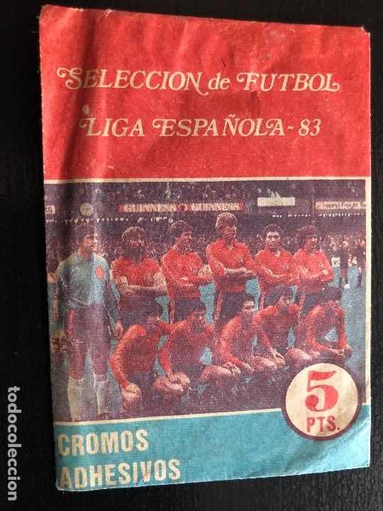 Fu&szlig;ball-Sticker: SOBRE CROMOS SIN ABRIR FUTBOL LIGA 83 CON CROMOS