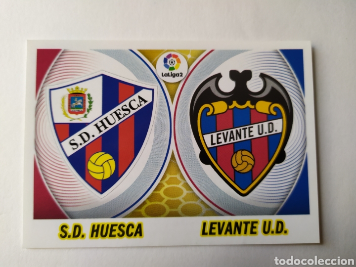 Cromos de Futebol: Liga este 2016 2017 panini escudos LaLiga 1/2/3 n&deg; 5 Huesca Levante logo viejo