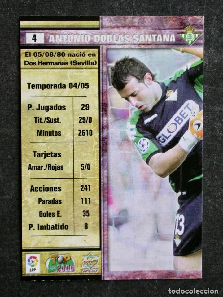 Carte Joaquin Du Real Betis - Mundicromo Fichas Top Liga 2006 - État Parfait