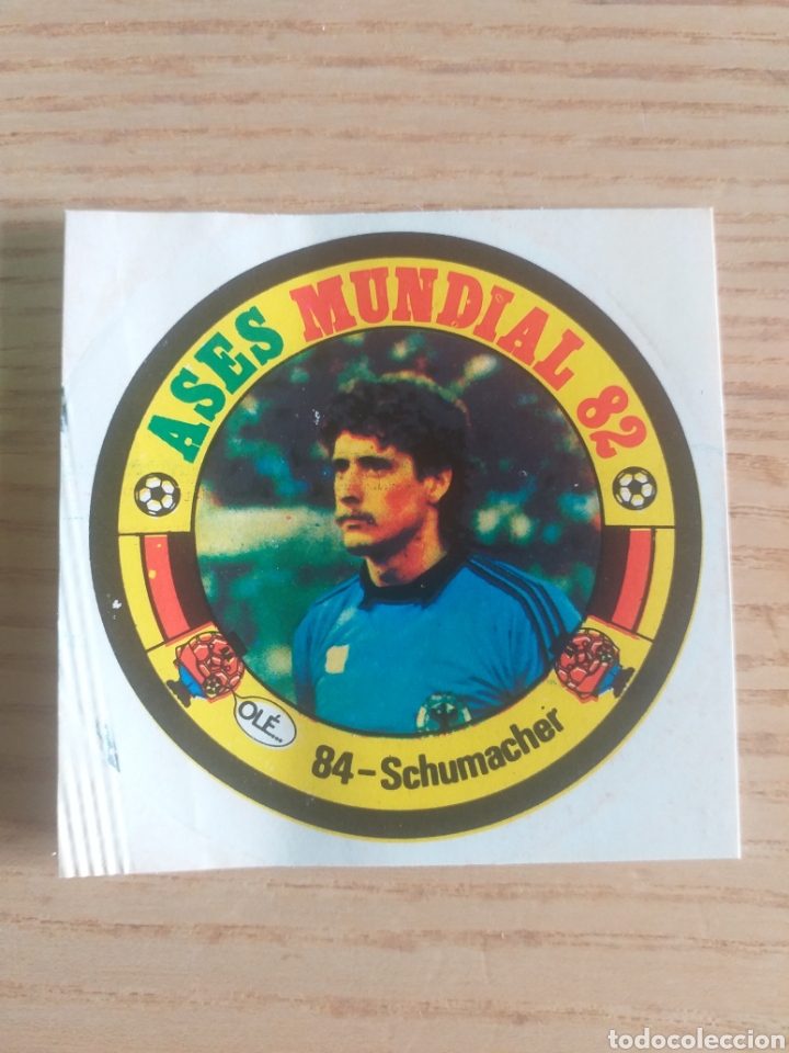 Cromos de F&uacute;tbol: F&Uacute;TBOL CROMO N&ordm; 84 SCHUMACHER ASES MUNDIAL ESPA&Ntilde;A 82 EDITORIAL REYAUCA 1982