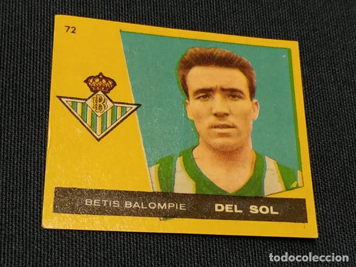 Fu&szlig;ball-Sticker: CROMO DEL SOL - BETIS BALOMPIE - N&ordm; 72 - 1959 1960 - 59 60 - NUNCA PEGADO - CAMPEONES BRUGUERA