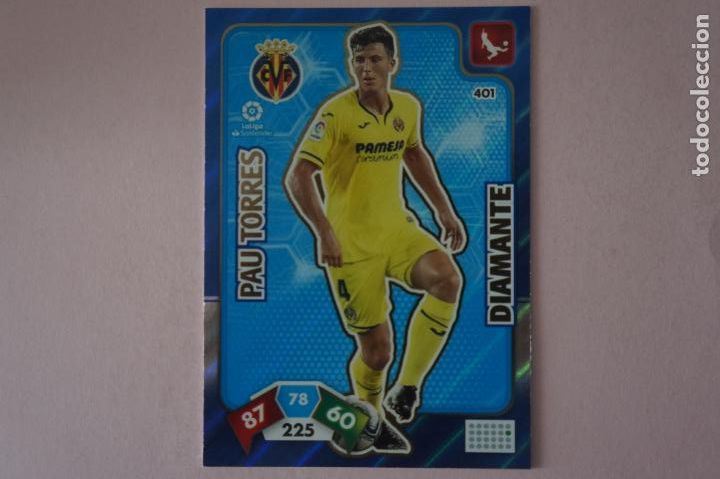 Cromos de F&uacute;tbol: CROMO CARD DE FUTBOL PAU TORRES DEL VILLARREAL C.F. N&ordm; 401 LIGA ADRENALYN XL 2019-2020/19-20