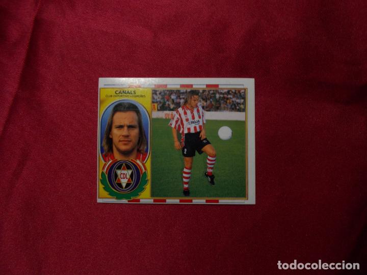 Cromos de f&uacute;tbol: CANALS. C.D LOGRO&Ntilde;ESA. EDICIONES ESTE 96-97. NUNCA PEGADO - Foto 1