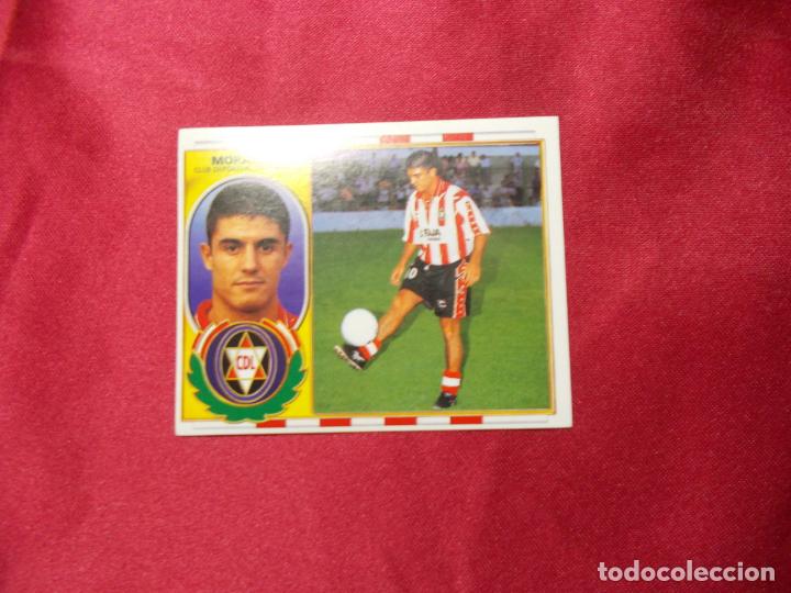 Cromos de f&uacute;tbol: MORALES. C.D LOGRO&Ntilde;ESA. EDICIONES ESTE 96-97. NUNCA PEGADO - Foto 1
