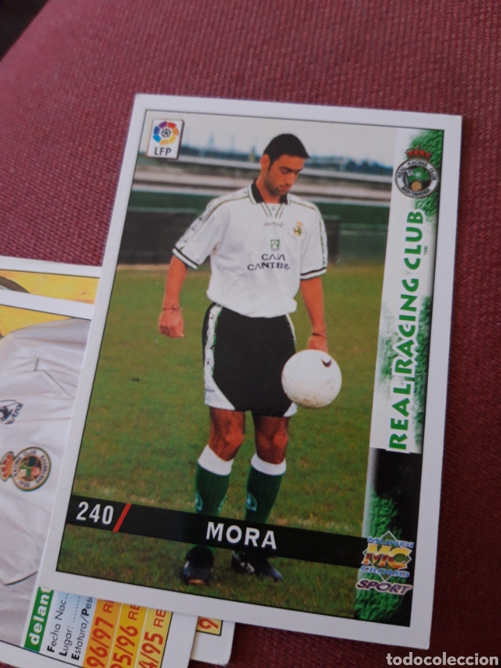 Fu&szlig;ball-Sticker: Mora 240 Mundicromo fichas de la liga 98 99 1998 1999