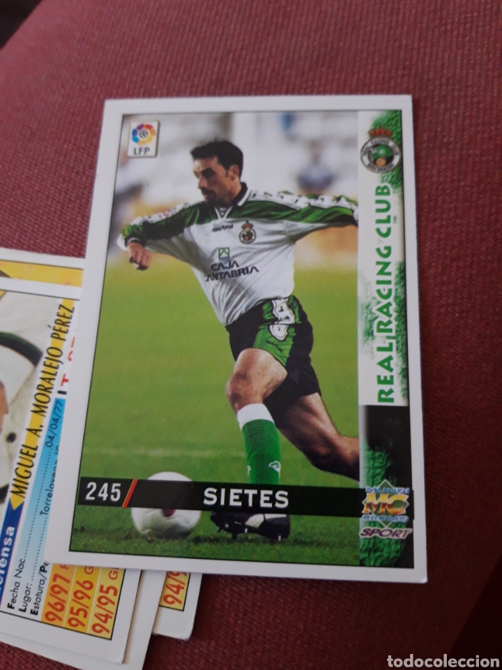 Fu&szlig;ball-Sticker: Sietes 245 Mundicromo fichas de la liga 98 99 1998 1999