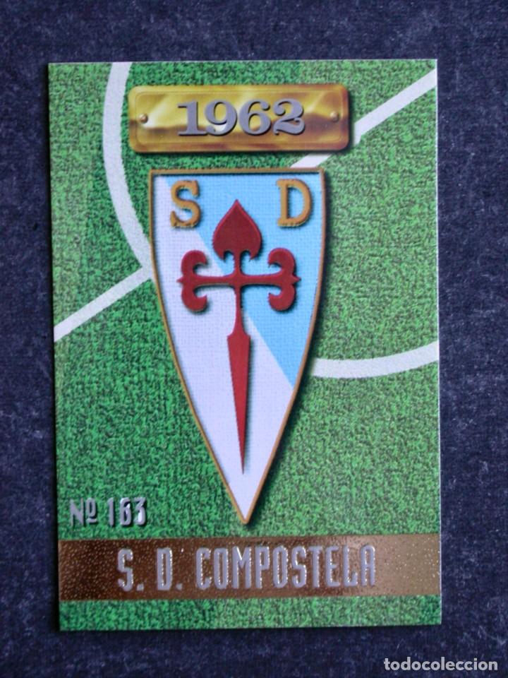 Fu&szlig;ball-Sticker: N&ordm; 163 ESCUDO DEL COMPOSTELA DE LAS FICHAS DE LA LIGA 96-97 DE MUNDICROMO