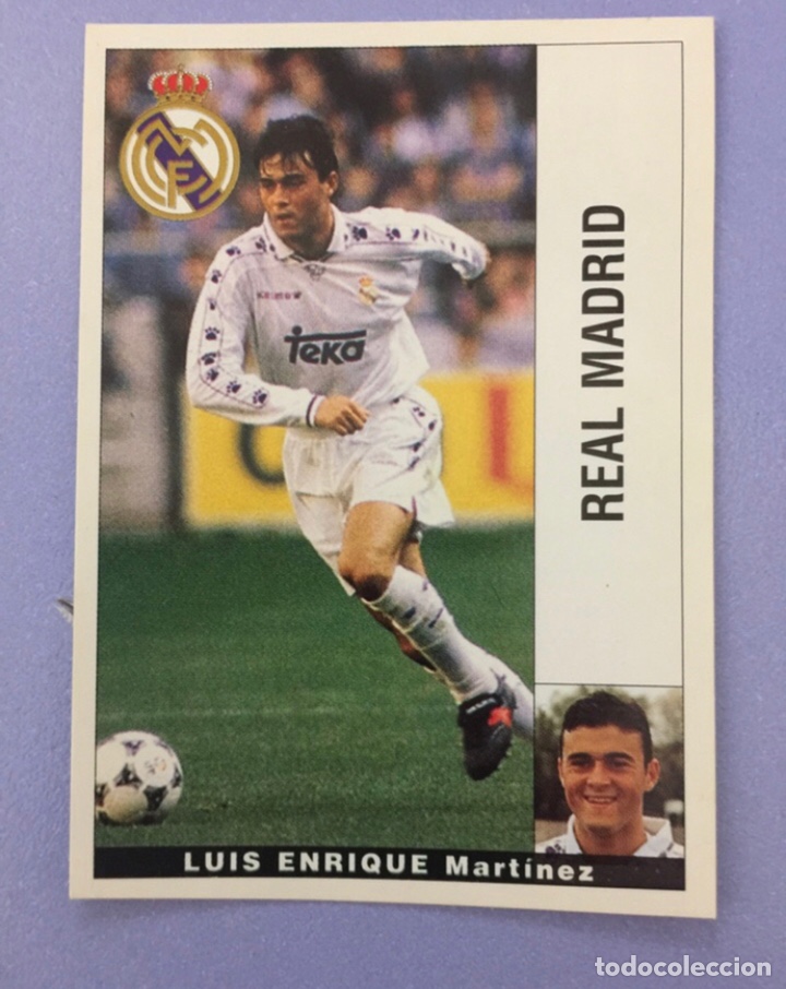 cromo luis enrique (real madrid), panini 9596 Comprar