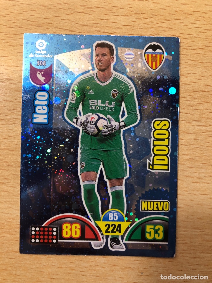 Fu&szlig;ball-Sticker: Ficha Neto nuevo &iacute;dolo Adrenalyn 2017-18