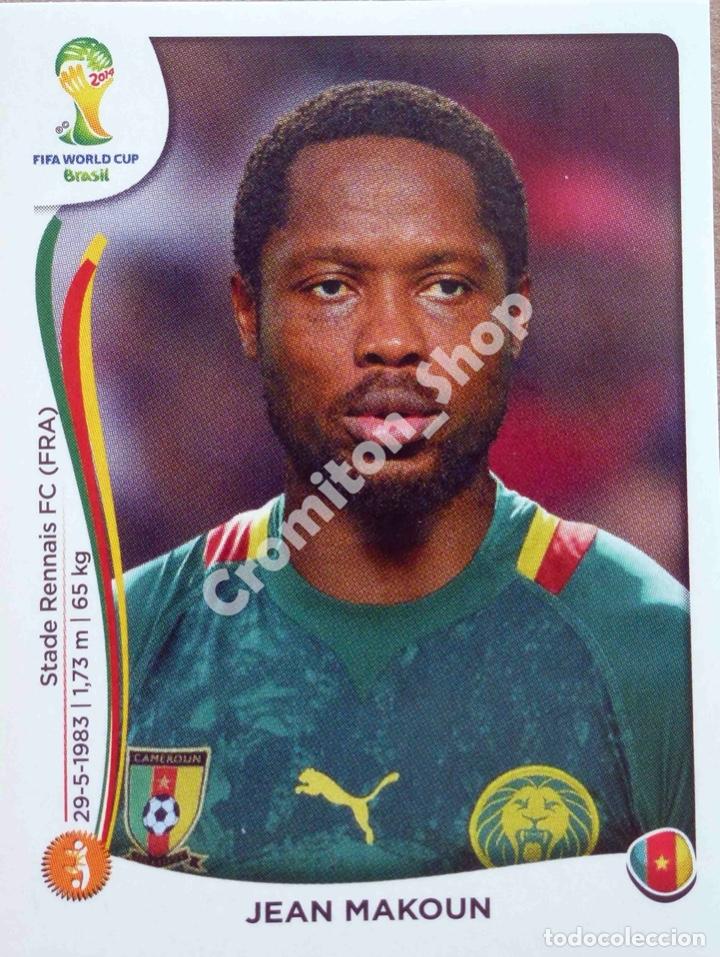 Cromos de f&uacute;tbol: N&ordm; 101 JEAN MAKOUN - CAMEROUN - MUNDIAL DE FUTBOL BRASIL 2014 WC FIFA WORLD CUP PANINI