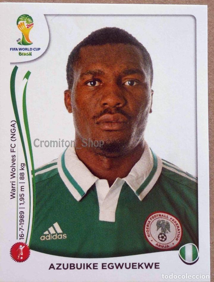 Cromos de f&uacute;tbol: N&ordm; 476 AZUBUIKE EGWUEKWE - NIGERIA - MUNDIAL DE FUTBOL BRASIL 2014 WC FIFA WORLD CUP PANINI