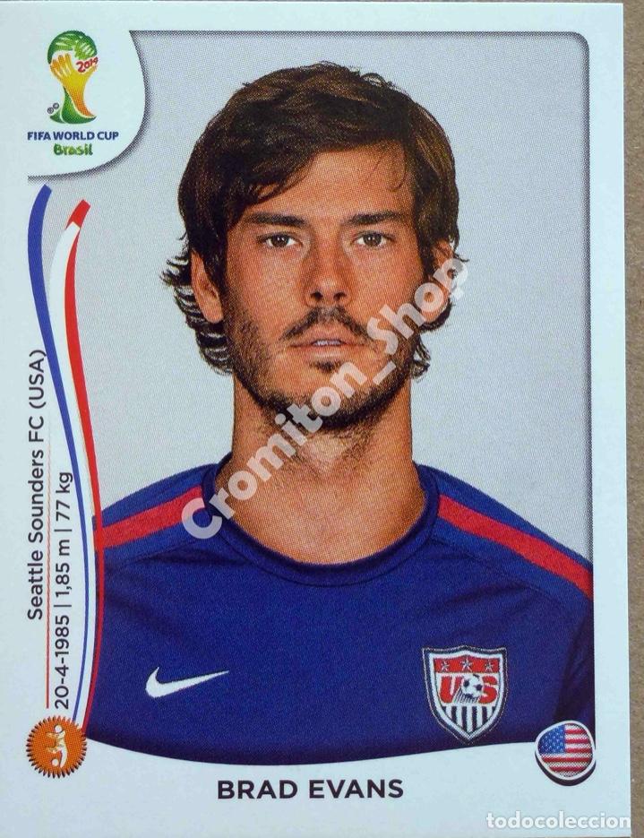 Cromos de f&uacute;tbol: N&ordm; 556 BRAD EVANS - USA - MUNDIAL DE FUTBOL BRASIL 2014 WC FIFA WORLD CUP PANINI