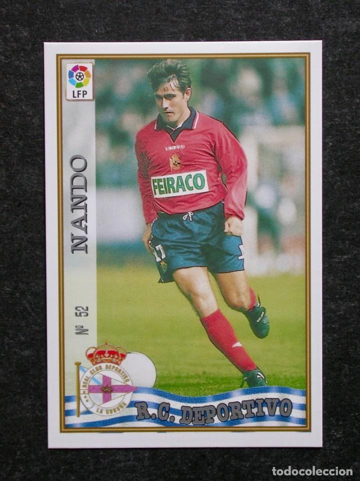 Figurine di Calcio: N&ordm; 52 NANDO DEL DEPORTIVO DE LAS FICHAS DE LA LIGA 97-98 DE MUNDICROMO