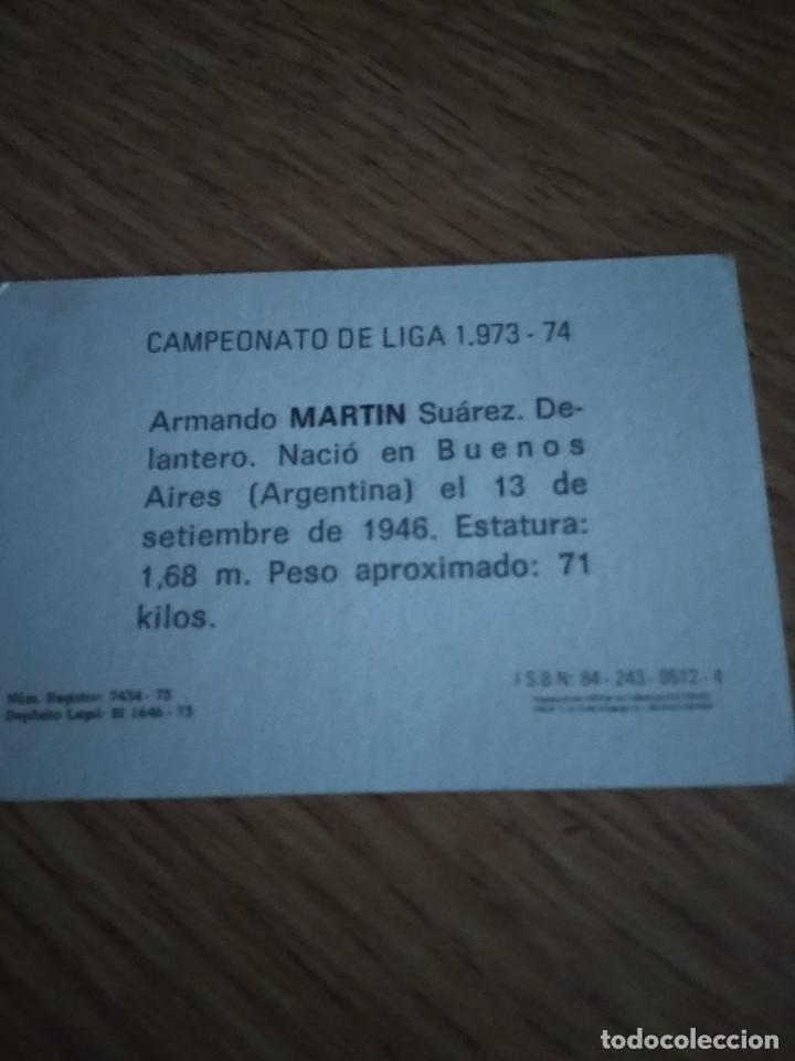 Cromos de f&uacute;tbol: MARTIN - Foto 2