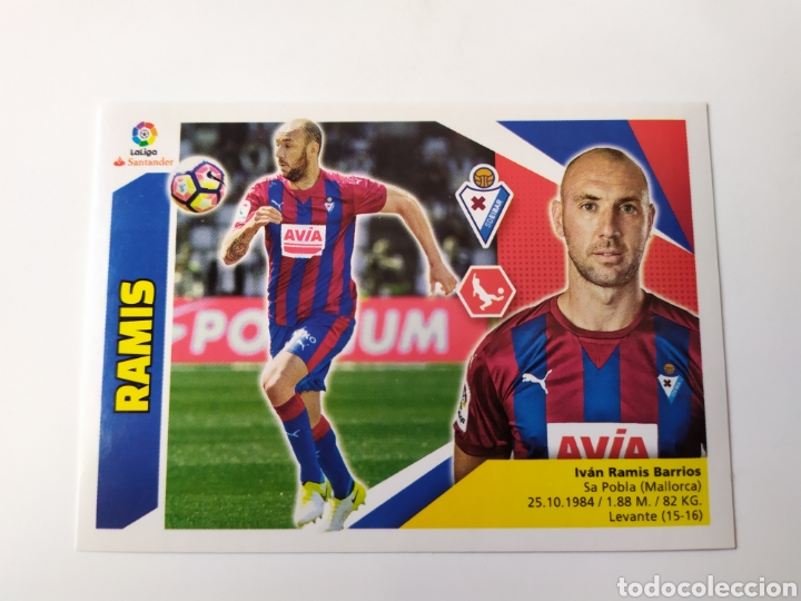 Cromos de f&uacute;tbol: Liga este 2017 2018 panini Ramis n&deg; 6 Eibar - Foto 1