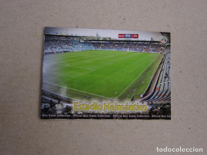 Cromos de F&uacute;tbol: MUNDICROMO FICHAS QUIZ GAME 2010 N&ordm; 881 ESTADIO HELMANTICO SALAMANCA 09 10 2009