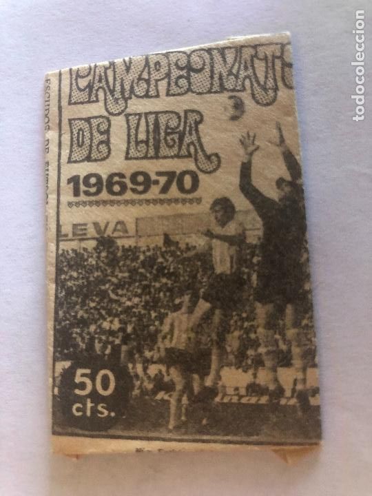 Fu&szlig;ball-Sticker: SOBRE CROMOS FUTBOL CAMPEONATO DE LIGA 1969/70 EDITORIAL DISGRA SIN CROMOS