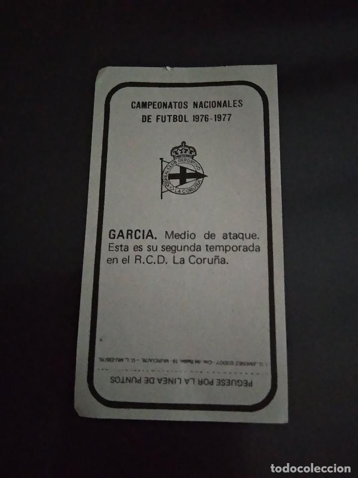 Cromos de f&uacute;tbol: GARCIA - Foto 2
