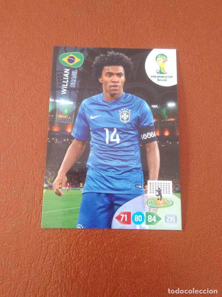 Fu&szlig;ball-Sticker: U16 ACTUALIZACI&Oacute;N WILLIAN BRASIL UPDATE CROMO ADRENALYN MUNDIAL BRASIL 2014 PANINI WORLD CUP 14