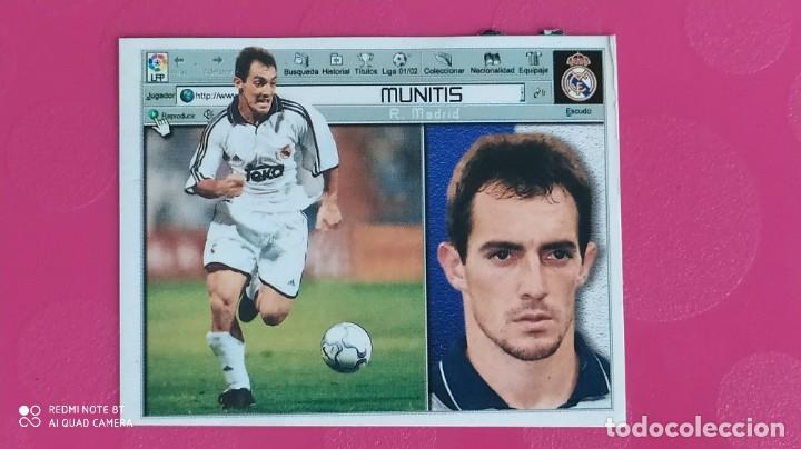 Cromos de f&uacute;tbol: MUNITIS REAL MADRID ESTE 01 02 2001 2002 - Foto 1