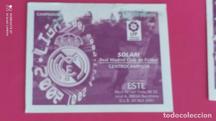 Cromos de f&uacute;tbol: SOLARI REAL MADRID ESTE 01 02 2001 2002 - Foto 2