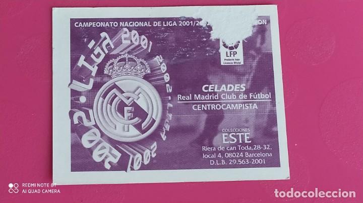 Cromos de f&uacute;tbol: CELADES REAL MADRID ESTE 01 02 2001 2002 - Foto 2