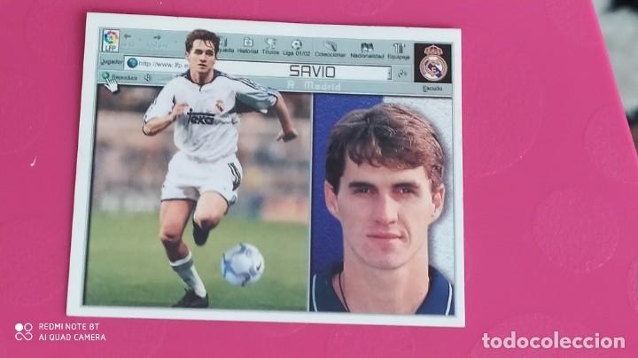 Cromos de f&uacute;tbol: SAVIO REAL MADRID ESTE 01 02 2001 2002 - Foto 1