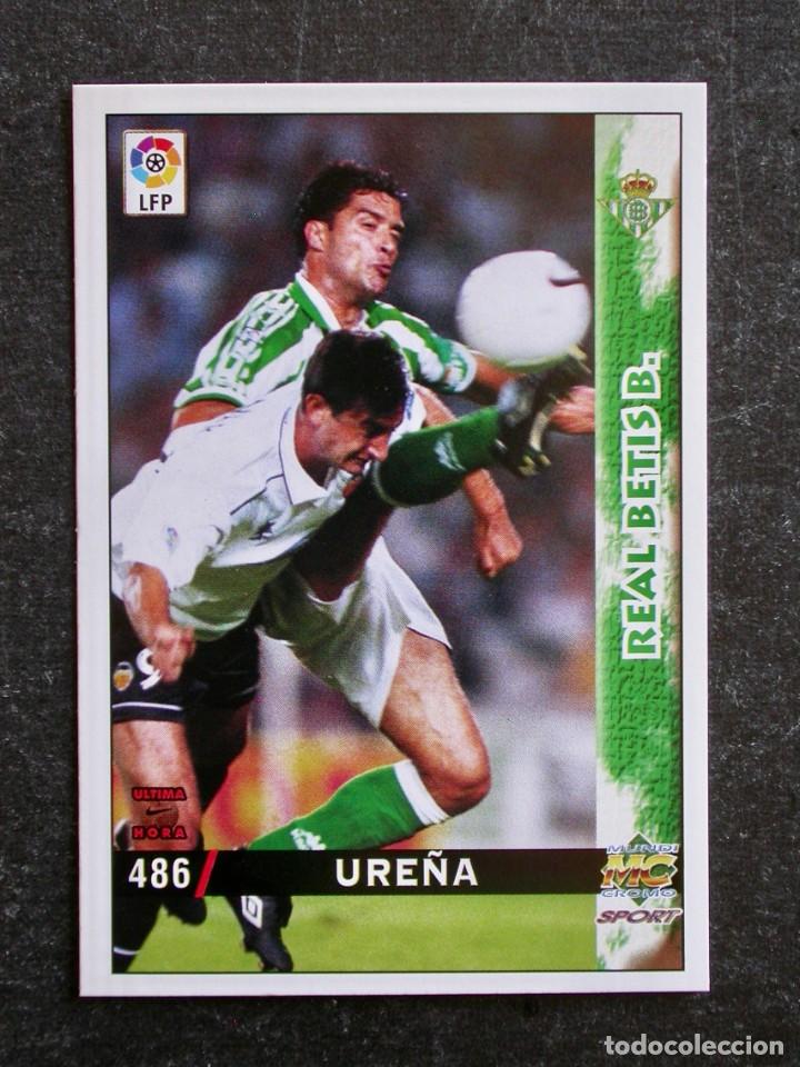 Fu&szlig;ball-Sticker: N&ordm; 486 UH URE&Ntilde;A DE LAS FICHAS DE LA LIGA 98-99 DE MUNDICROMO