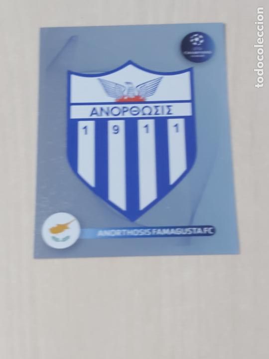 Fu&szlig;ball-Sticker: UEFA CHAMPIONS LEAGUE 2009 09 - N&ordm; 43 ESCUDO ANORTHOSIS - CROMO NUEVO SIN PEGAR